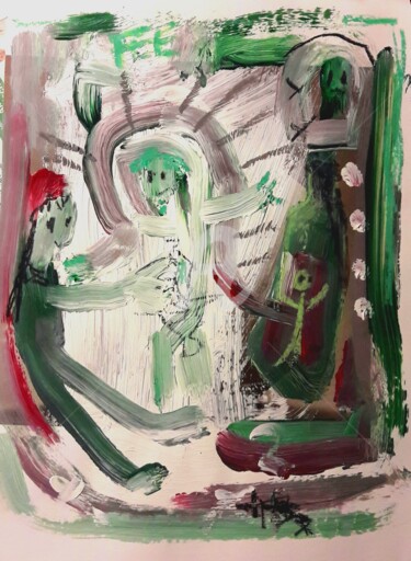 Malerei mit dem Titel "wir haben sie gefun…" von Silvia Messerli, Original-Kunstwerk, Acryl
