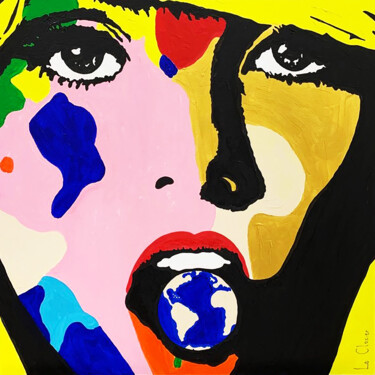 Pintura intitulada "GOD IS A WOMAN V" por Le Closier, Obras de arte originais, Acrílico Montado em Armação em madeira