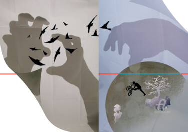 Photographie intitulée "OMBRE" par Alepph.K, Œuvre d'art originale, Photographie numérique