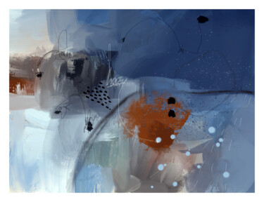 Par un beau jour de pluie - Édition limitée de 1 Digital Arts με τίτλο "Par un beau jour de…" από Chantal Proulx, Αυθεντικά έργα τέχνης, Ψηφιακή ζωγραφική