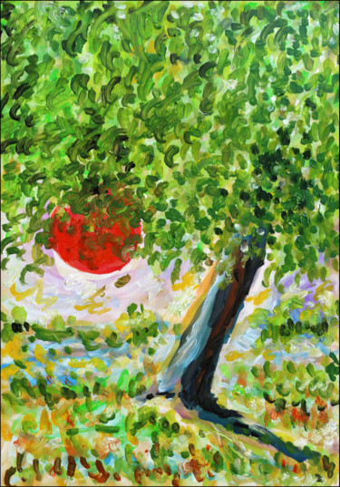 Painting titled "Symbiosis" by Jean Mirre, Original Artwork, Oil