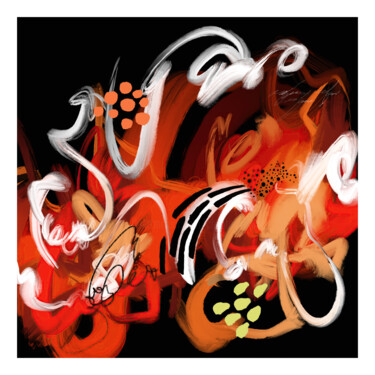 Light my fire - Limited edition of 1 Digital Arts titled "Light my fire - Lim…" by Chantal Proulx, Original Artwork, Digital Painting