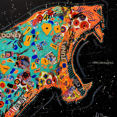 绘画 标题为“Panthère rugissante” 由Patricia Ducept (Art'Mony), 原创艺术品, 丙烯