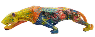 雕塑 标题为“Happy panther” 由Patricia Ducept (Art'Mony), 原创艺术品, 不锈钢