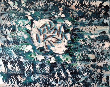 "Arctic sea -2" 绘画 标题为“"Arctic sea -2"” 由Natalia Toderica, 原创艺术品, 丙烯