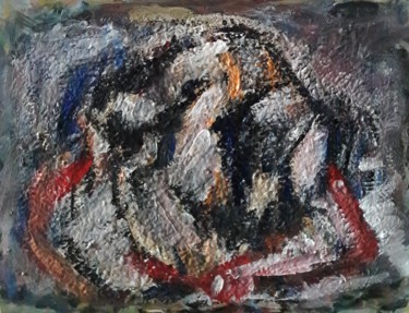 il est sage mon Ares Peinture intitulée "il est sage mon Ares" par Sam Keusseyan, Œuvre d'art originale, Acrylique
