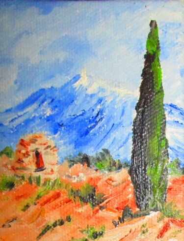 Painting titled "Provence" by Roberto Urbano, Original Artwork, Oil