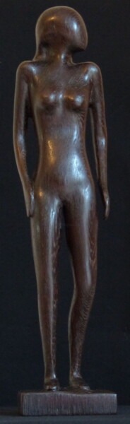 Sculpture intitulée "Vibration" par Claude David, Œuvre d'art originale, Bois