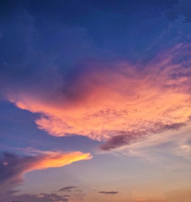 Photography titled "Orange Clouds" by Munish Mehra, Original Artwork, Analog photography