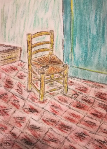 "SEDIA DI VAN GOGH" başlıklı Tablo Marcella Molea tarafından, Orijinal sanat, Pastel