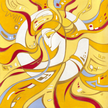 Awakening of a New planet 绘画 标题为“Awakening of a New…” 由Yulia Belasla, 原创艺术品, 丙烯