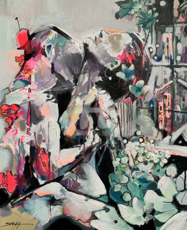 绘画 标题为“Aijin” 由Stephane Daireaux, 原创艺术品, 丙烯
