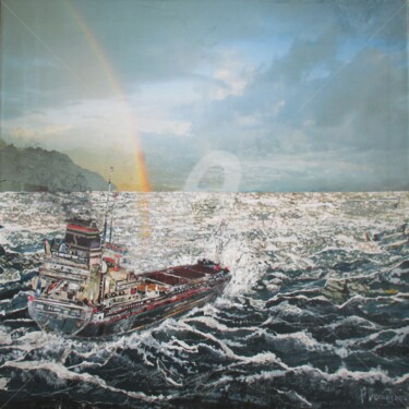 Collages intitulée "F 1636  PORT BAIL 23" par Patrick Demelenne, Œuvre d'art originale, Collages