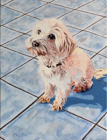 Peinture intitulée "Vully" par Christelle Vaesken, Œuvre d'art originale, Acrylique