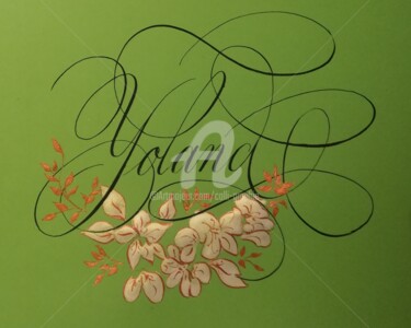 图画 标题为“Yoland” 由Calli-Style, 原创艺术品, 墨