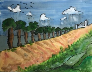 绘画 标题为“Utopia 99” 由Alfredo Machado Zingg, 原创艺术品, 丙烯 安装在木质担架架上