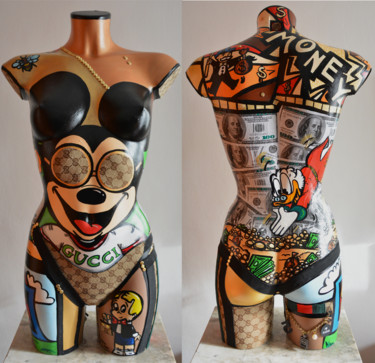 Sculpture titled "Body_Rich" by Antonella Castrovillari, Original Artwork, Acrylic