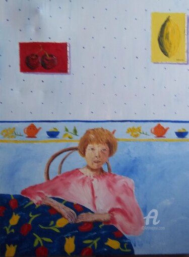 「Marilyne dans la cu…」というタイトルの絵画 Roberto Urbanoによって, オリジナルのアートワーク, オイル