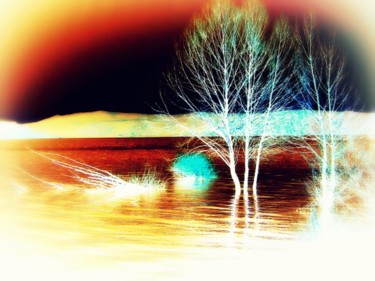 Photography titled "lac de sainte croix" by Anne Marie Mermet, Original Artwork, Manipulated Photography