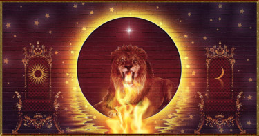 数字艺术 标题为“Lion King” 由Harald Dastis, 原创艺术品, 数字油画