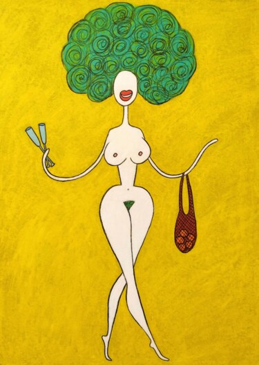 I have glasses and mandarins, darling 图画 标题为“I have glasses and…” 由Анна Жулева, 原创艺术品, 粉彩