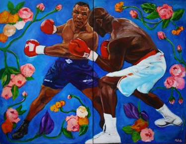 Peinture intitulée "LIFE" par Mokodu Fall, Œuvre d'art originale, Acrylique