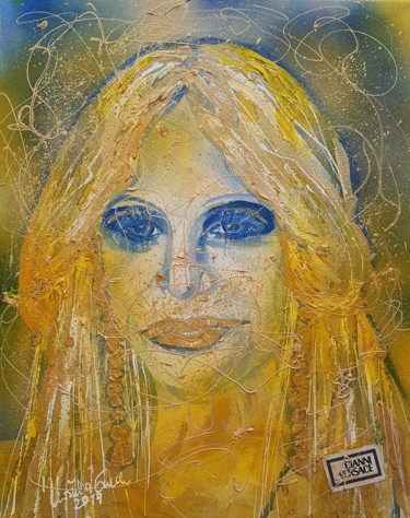 绘画 标题为“Donatella Versace” 由Ursula Gnech, 原创艺术品, 丙烯