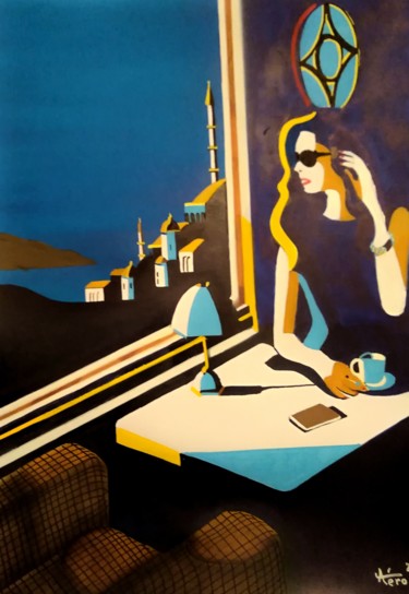 绘画 标题为“orient-express” 由Aéro, 原创艺术品, 丙烯