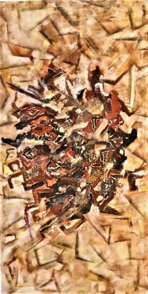 绘画 标题为“Danse africaine” 由Habib Bouyachou, 原创艺术品, 丙烯 安装在木质担架架上