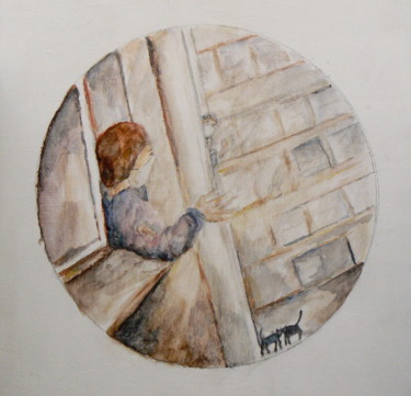 Peinture intitulée "LES VOISINES  CONFI…" par Venner Fanch, Œuvre d'art originale, Huile