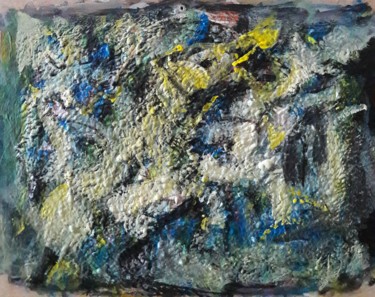 Peinture intitulée "un cheval éléphant" par Sam Keusseyan, Œuvre d'art originale, Acrylique