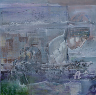 绘画 标题为“Re20201230 Passage” 由André Le Corre, 原创艺术品, 油 安装在木质担架架上
