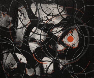 Painting titled "Tokyo Noir" by Ernst Kruijff, Original Artwork, Ink
