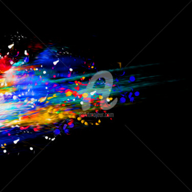 Digital Arts titled "Abstract shot." by Ievgeniia Bidiuk, Original Artwork, Digital Painting