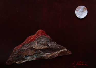 Collages intitolato "Notturno" da Nebuloni, Opera d'arte originale, Collages