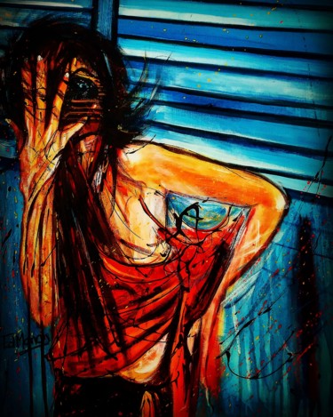 Peinture intitulée "Loéiza" par Edwige Manon (edman), Œuvre d'art originale, Acrylique