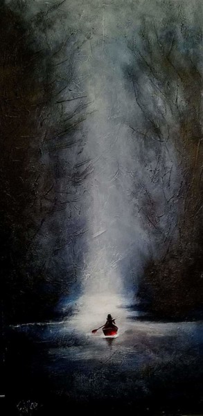 Painting titled "Les portes de Salom…" by Edwige Manon (edman), Original Artwork, Acrylic