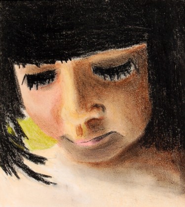 Drawing titled "Rachel" by Robert Grubbs, Original Artwork, Pastel
