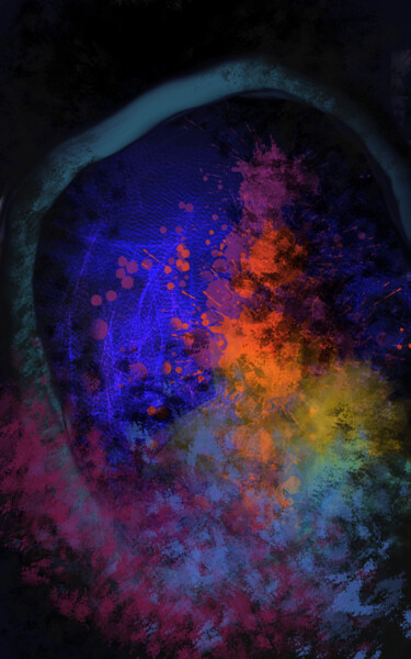 Arte digitale intitolato "Volcanique" da Jacky Patin, Opera d'arte originale, Lavoro digitale 2D