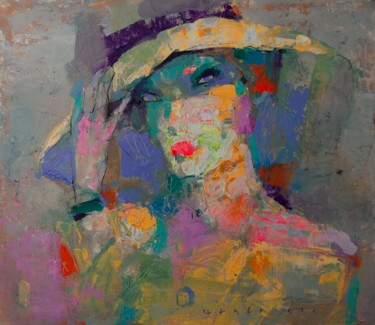 Painting titled "Fox" by Viktor Sheleg, Original Artwork, Oil