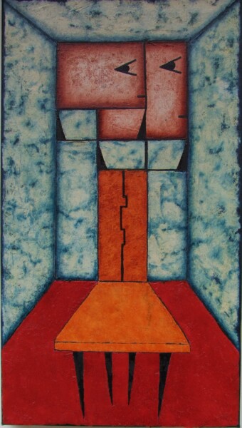 Painting titled "Garsoniere - Two Si…" by Pavel Plzák (Pavel Václav), Original Artwork, Oil