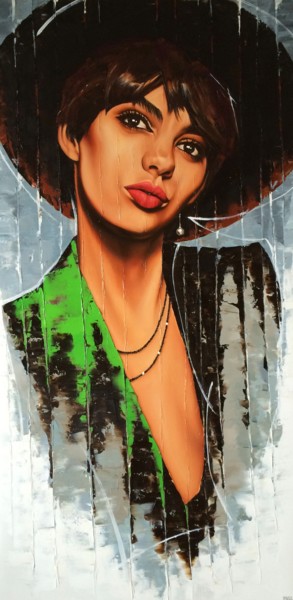 Schilderij getiteld "Look at me!" door Inge Coolen, Origineel Kunstwerk, Olie