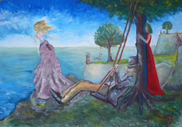 Peinture intitulée "Nostalgia: Abandonm…" par Tom Vincenec, Œuvre d'art originale, Acrylique