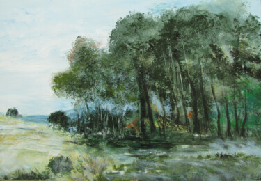 Peinture intitulée "Douceur champêtre" par Marie-France De Lamare, Œuvre d'art originale, Acrylique