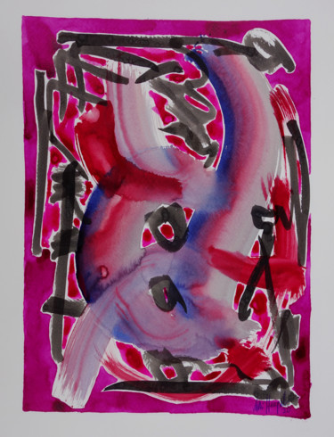 绘画 标题为“Ohne Titel 83 / 2” 由Ulli Heupel, 原创艺术品, 水彩