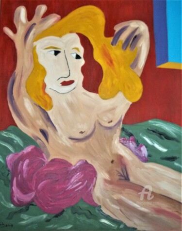 Blonde au matin Painting titled "Blonde au matin" by Roberto Urbano, Original Artwork, Oil