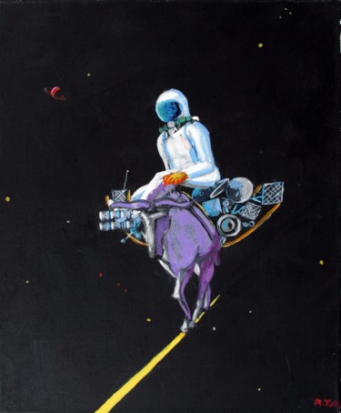 Peinture intitulée "RETOUR DE MARCHE -" par Régis Tuaillon, Œuvre d'art originale, Acrylique
