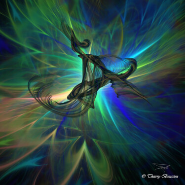数字艺术 标题为“introsPection” 由Lotus20artabstrait, 原创艺术品, 数字油画