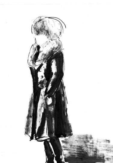 Drawing titled "The Sketch 3.  Набр…" by Vladimir Abaimov, Original Artwork, Ink