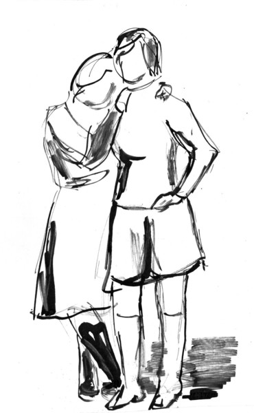 Drawing titled "The Sketch 4.  Набр…" by Vladimir Abaimov, Original Artwork, Ink